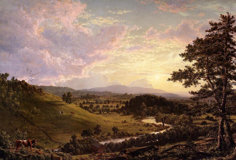 Frederic Edwin Church Stockbridge,Mass. oil painting image